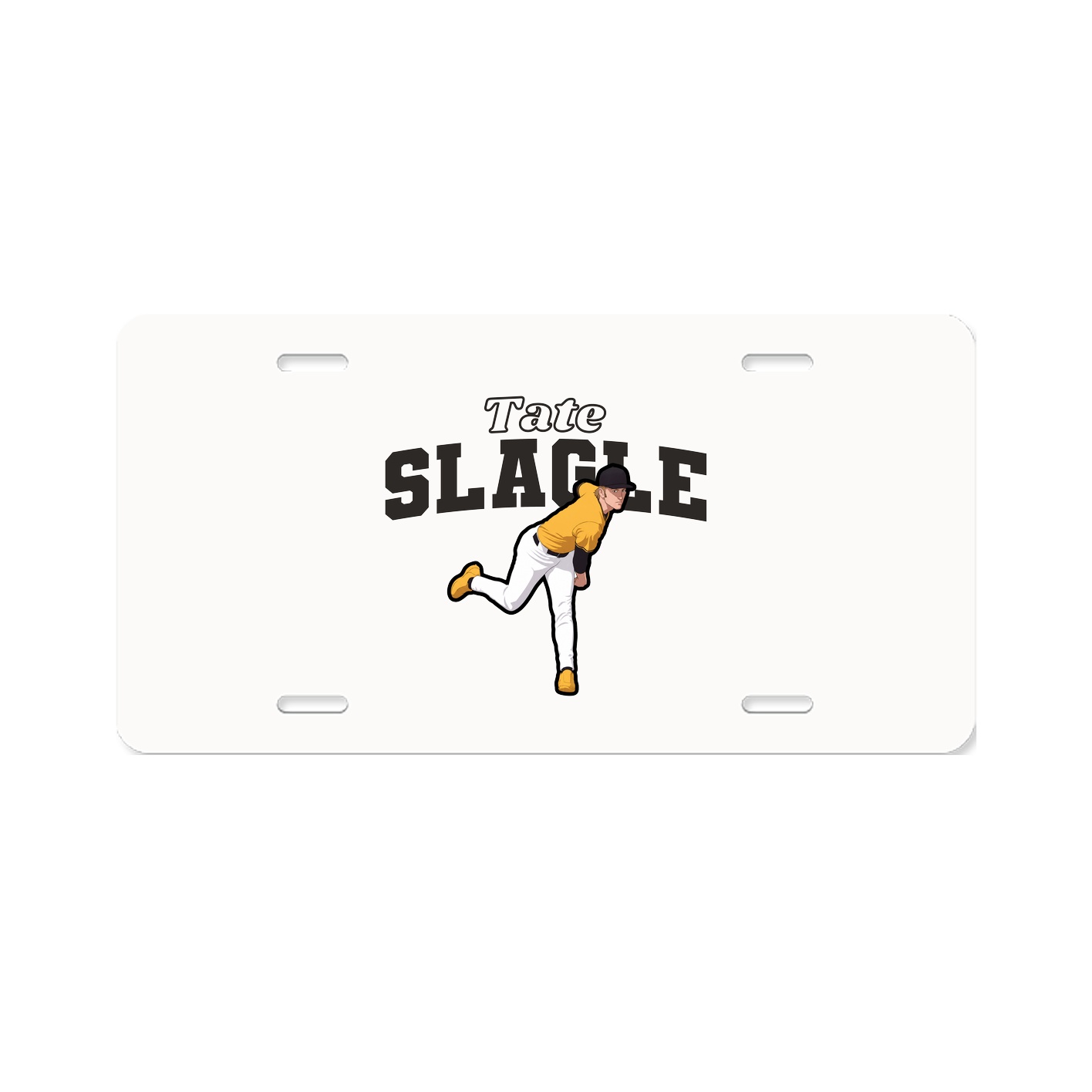 License Plate — Name Arch in Classic