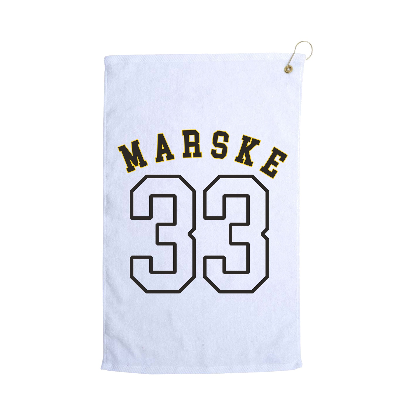 Golf Towel — Shirsey Arch in White