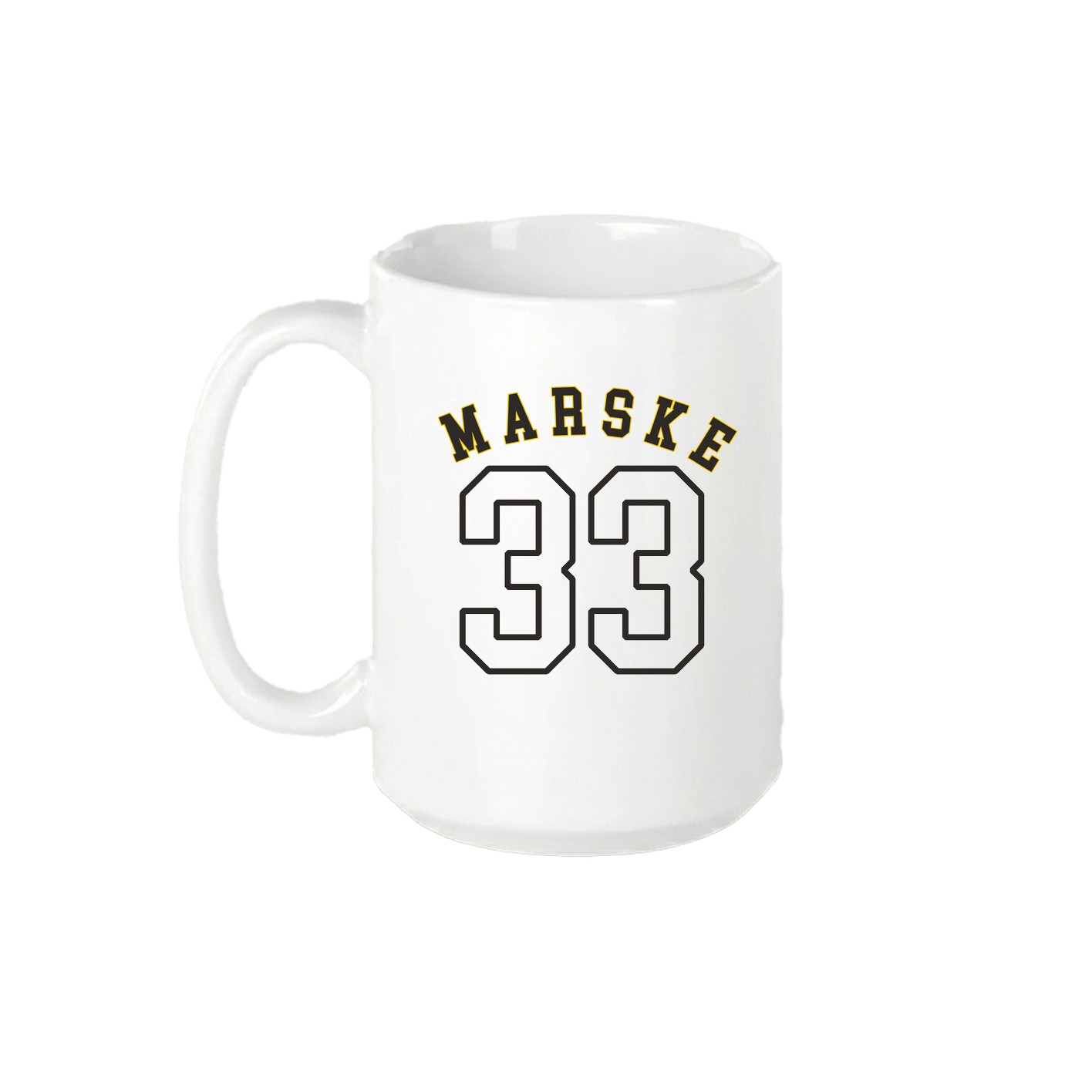 15oz Coffee Mug — Shirsey Arch in White