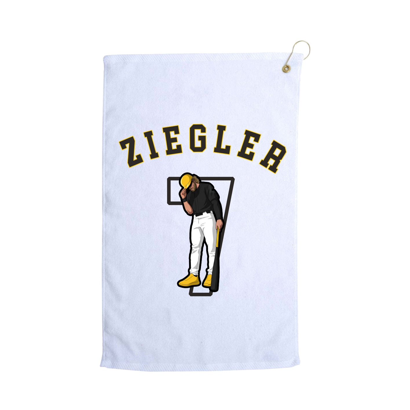 Golf Towel — Shirsey Arch in White
