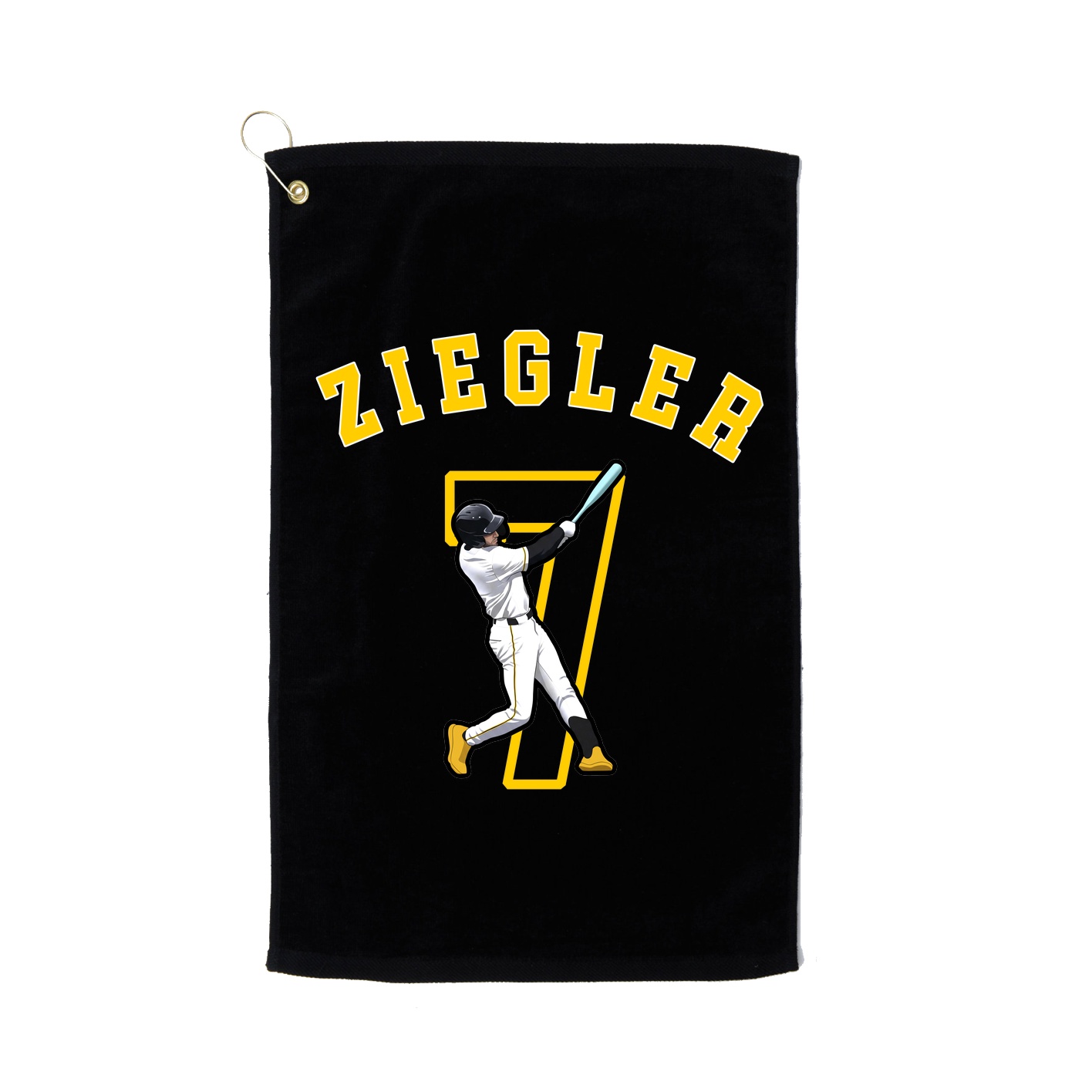 Golf Towel — Shirsey Arch in Black