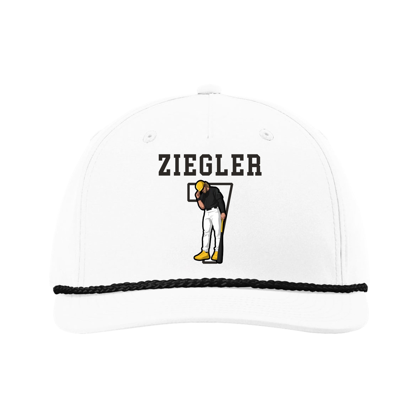 Five-Panel Classic Rope Cap — Shirsey in White