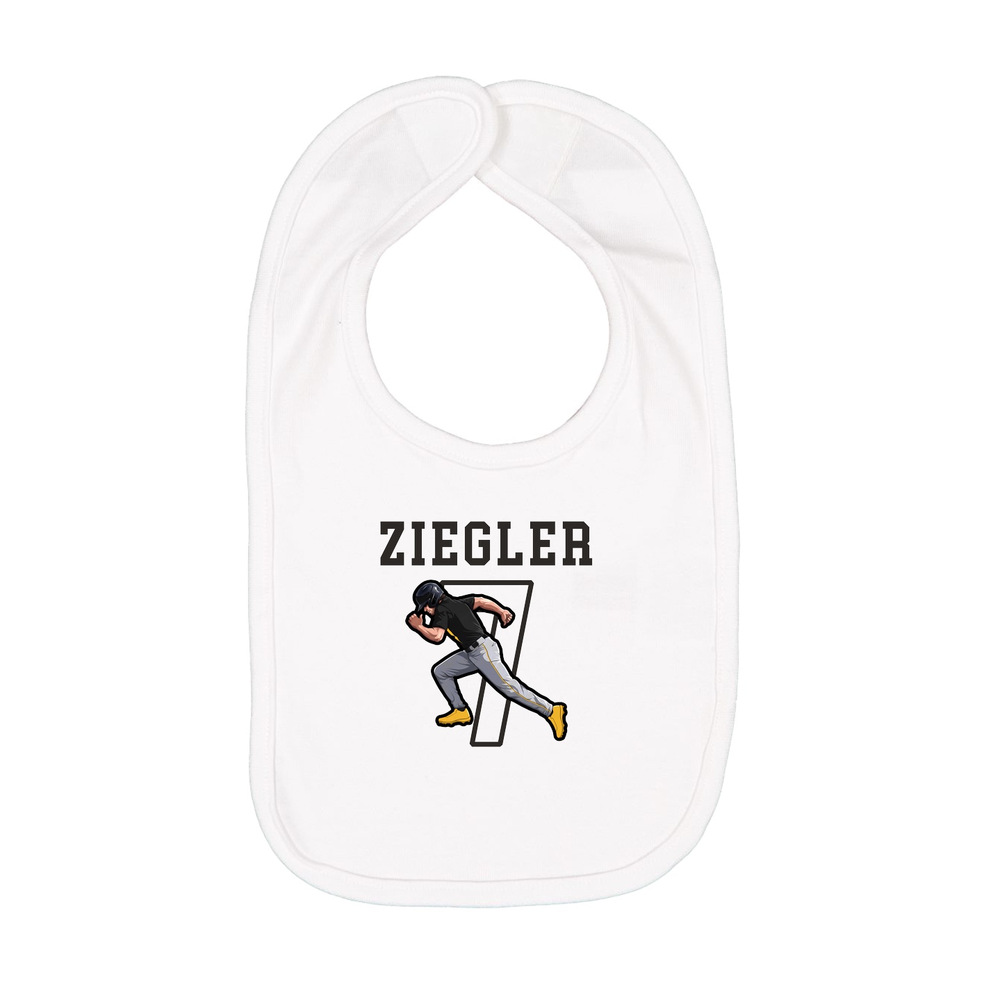 Infant Bib — Shirsey in White