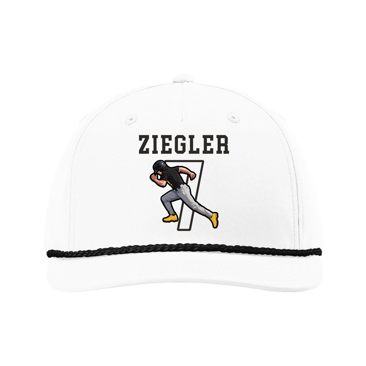 Five-Panel Classic Rope Cap — Shirsey in White