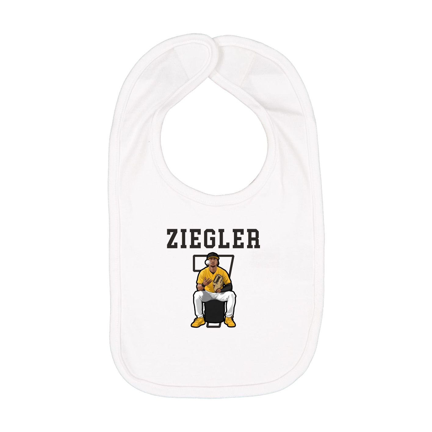 Infant Bib — Shirsey in White