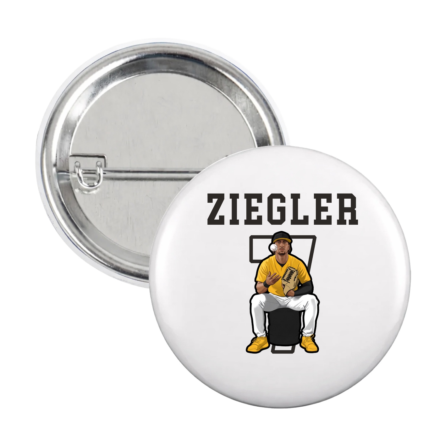 Game Day Button — Shirsey in White