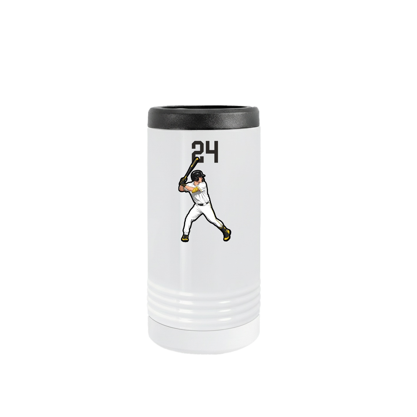 Slim Beverage Holder — Number Top in White