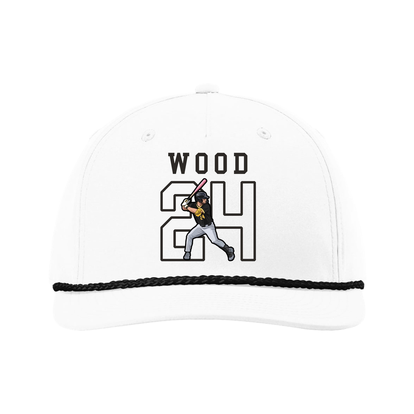Five-Panel Classic Rope Cap — Shirsey in White