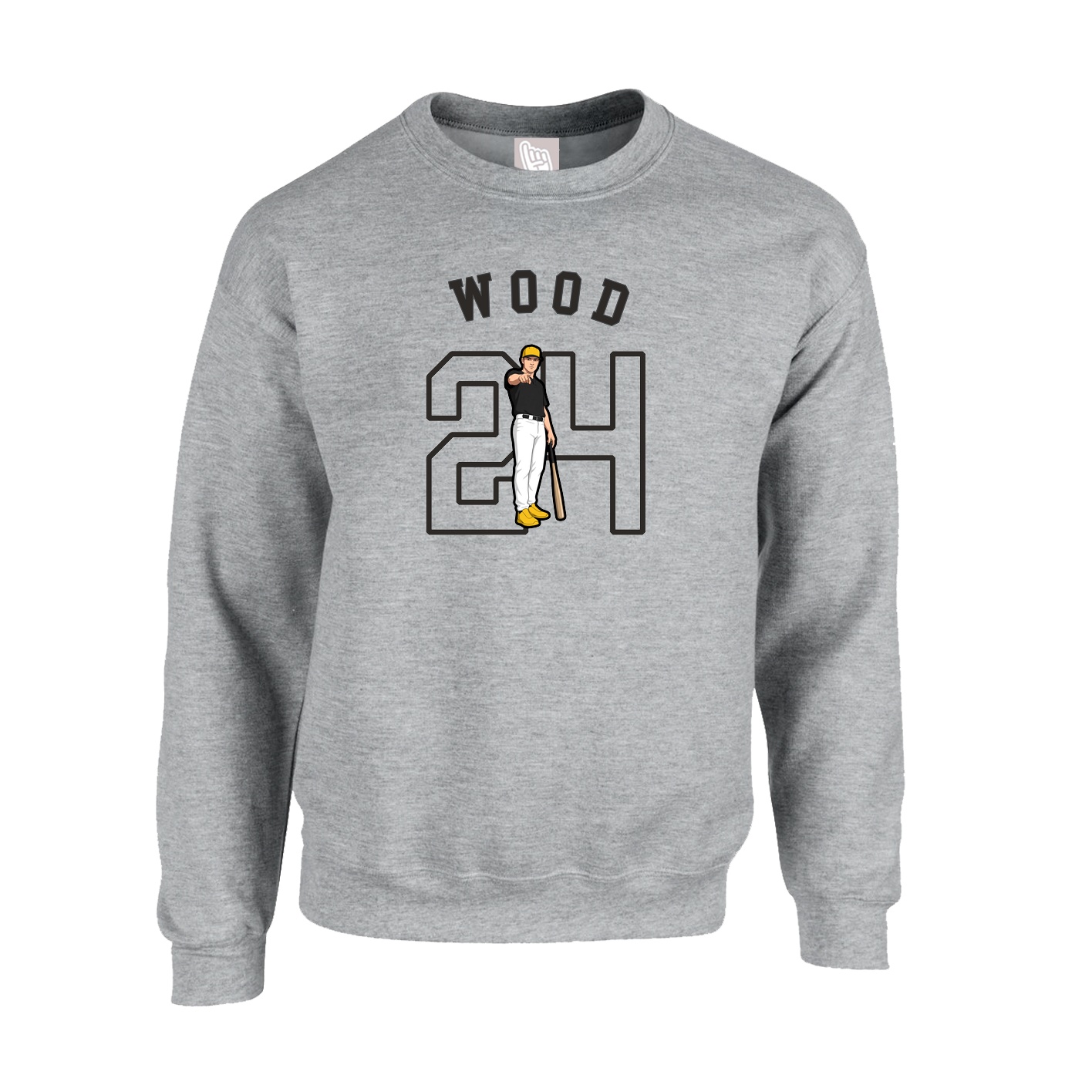 Fleece Crew — Shirsey Arch in Grey