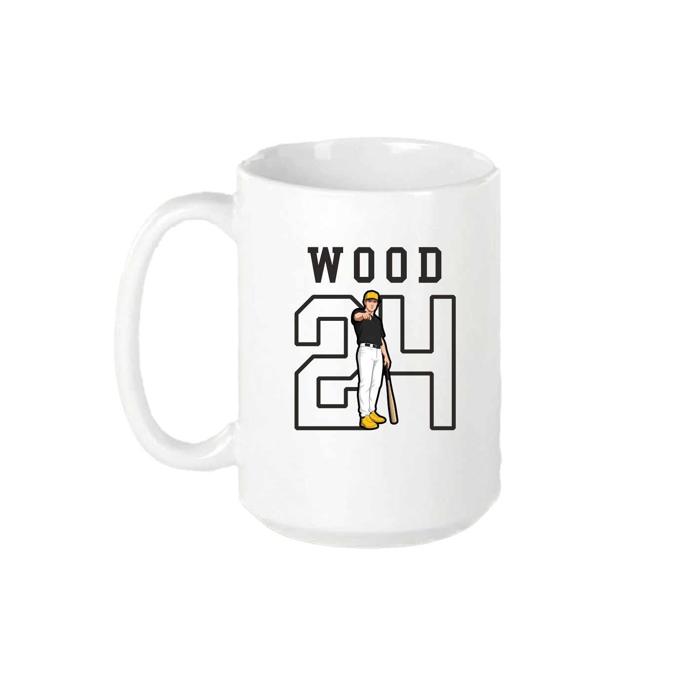 15oz Coffee Mug — Shirsey in White