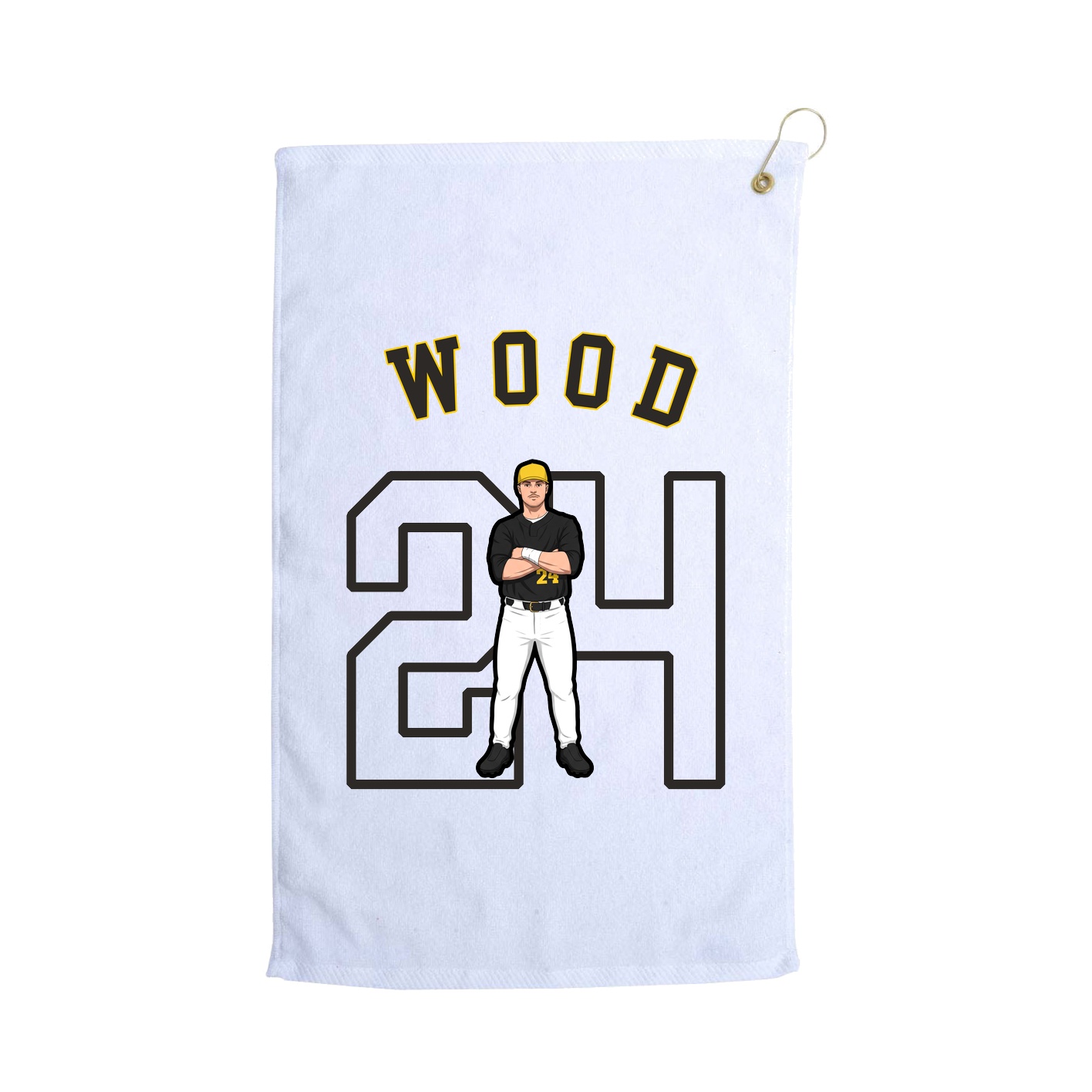 Golf Towel — Shirsey Arch in White