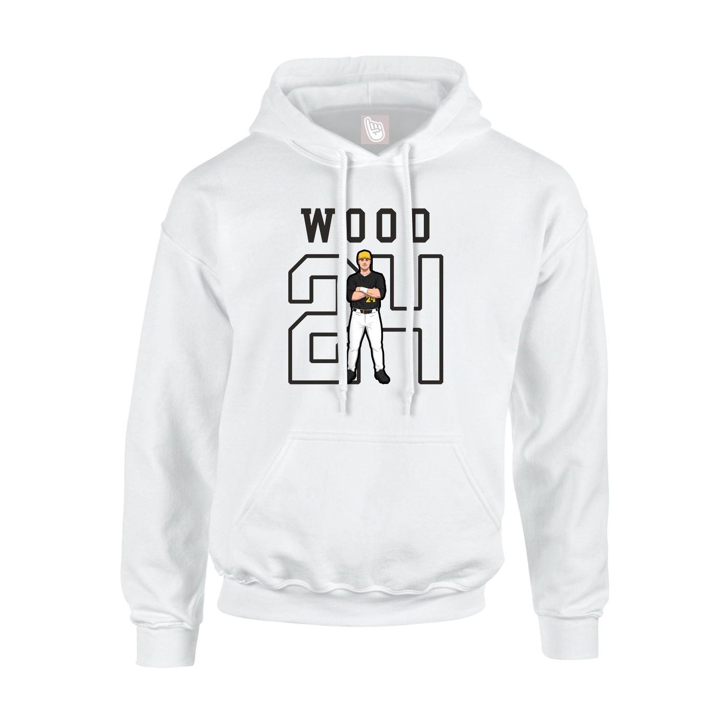 Hoodie — Shirsey in White