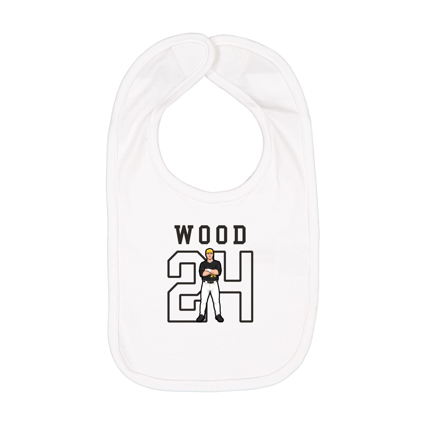 Infant Bib — Shirsey in White