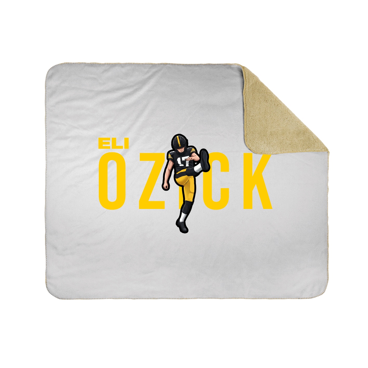 Throw Blanket — Player Name in White