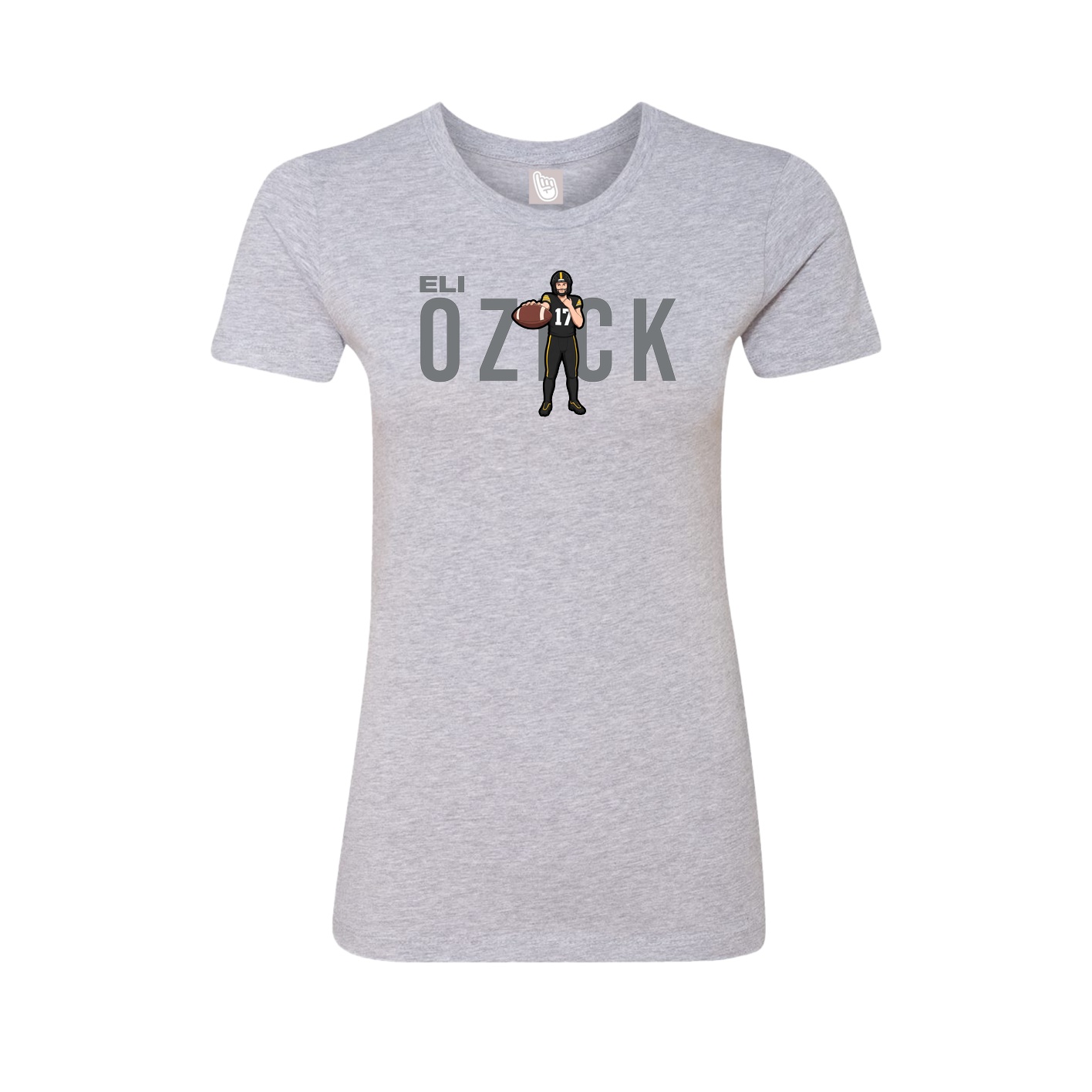 Womens Tee — Player Name in Grey