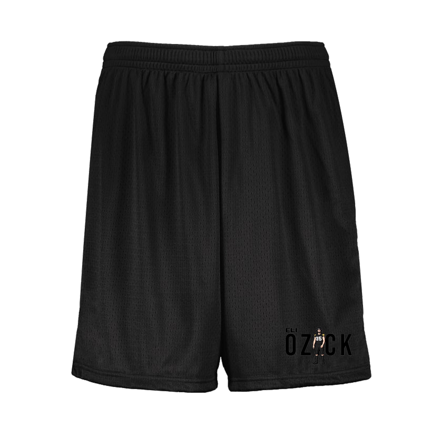 Shorts — Player Name in Black