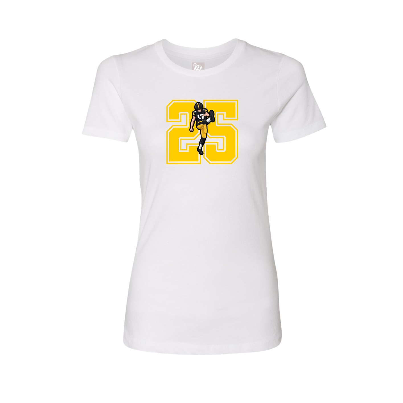Womens Tee — Number in White