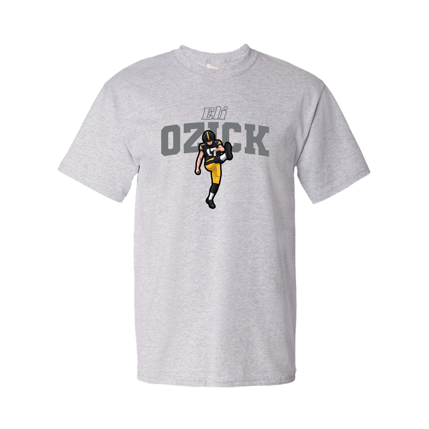 Youth Tee — Name Arch in Grey