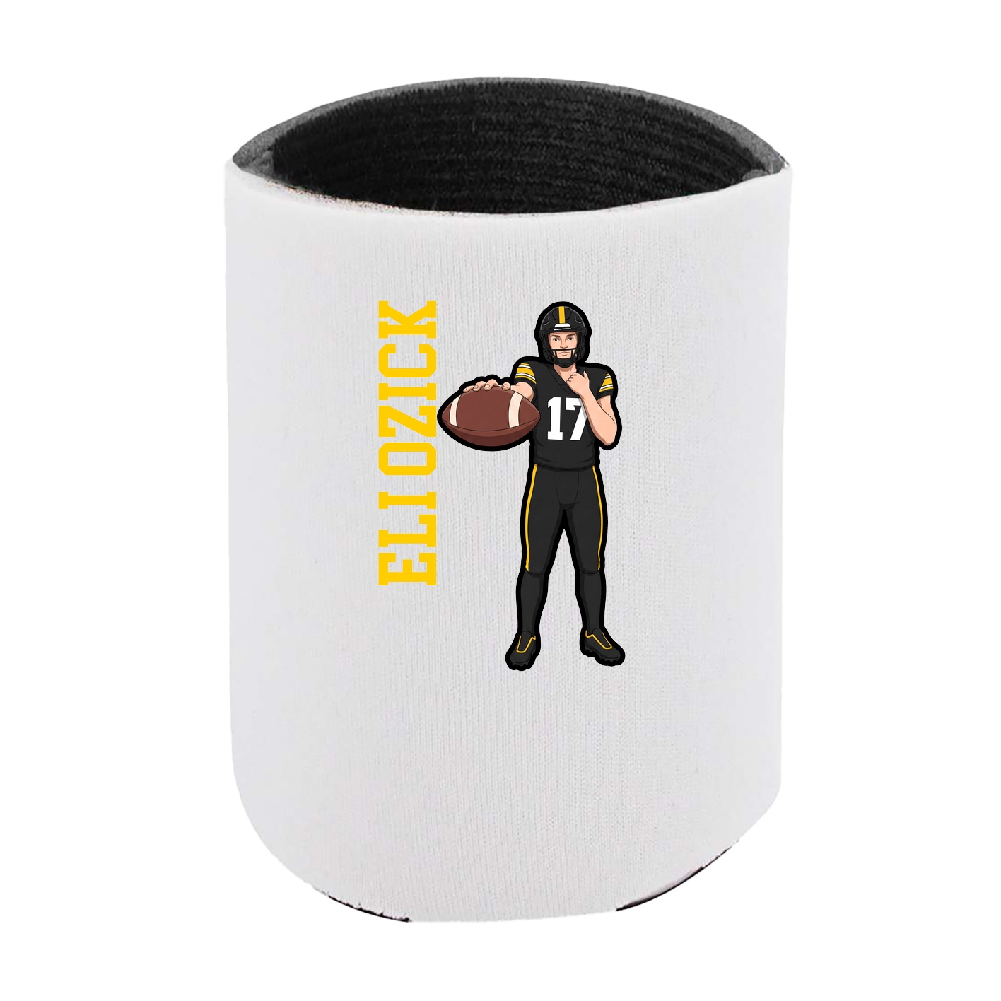 Can Holder — Name Vertical in White