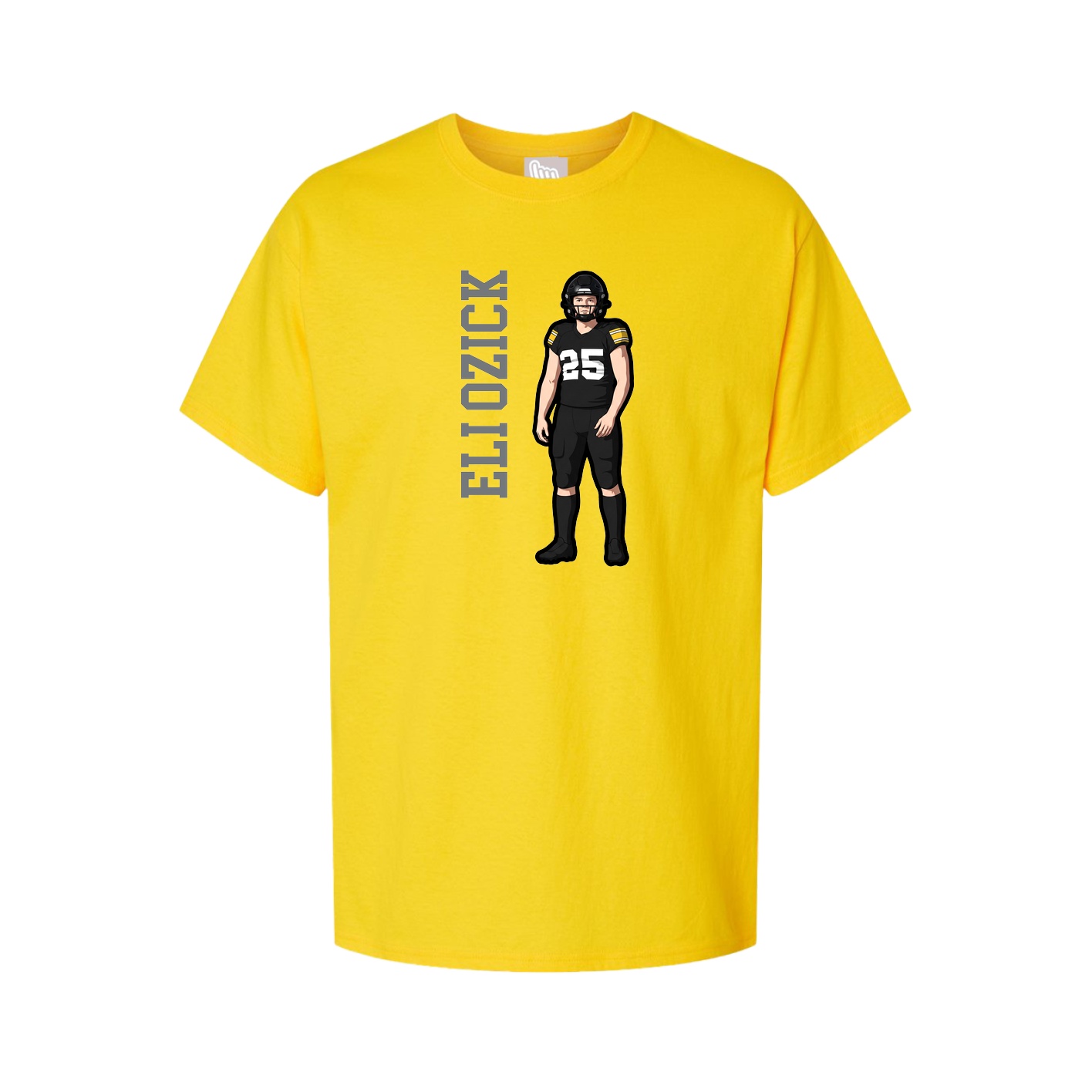 Tee — Name Vertical in Gold