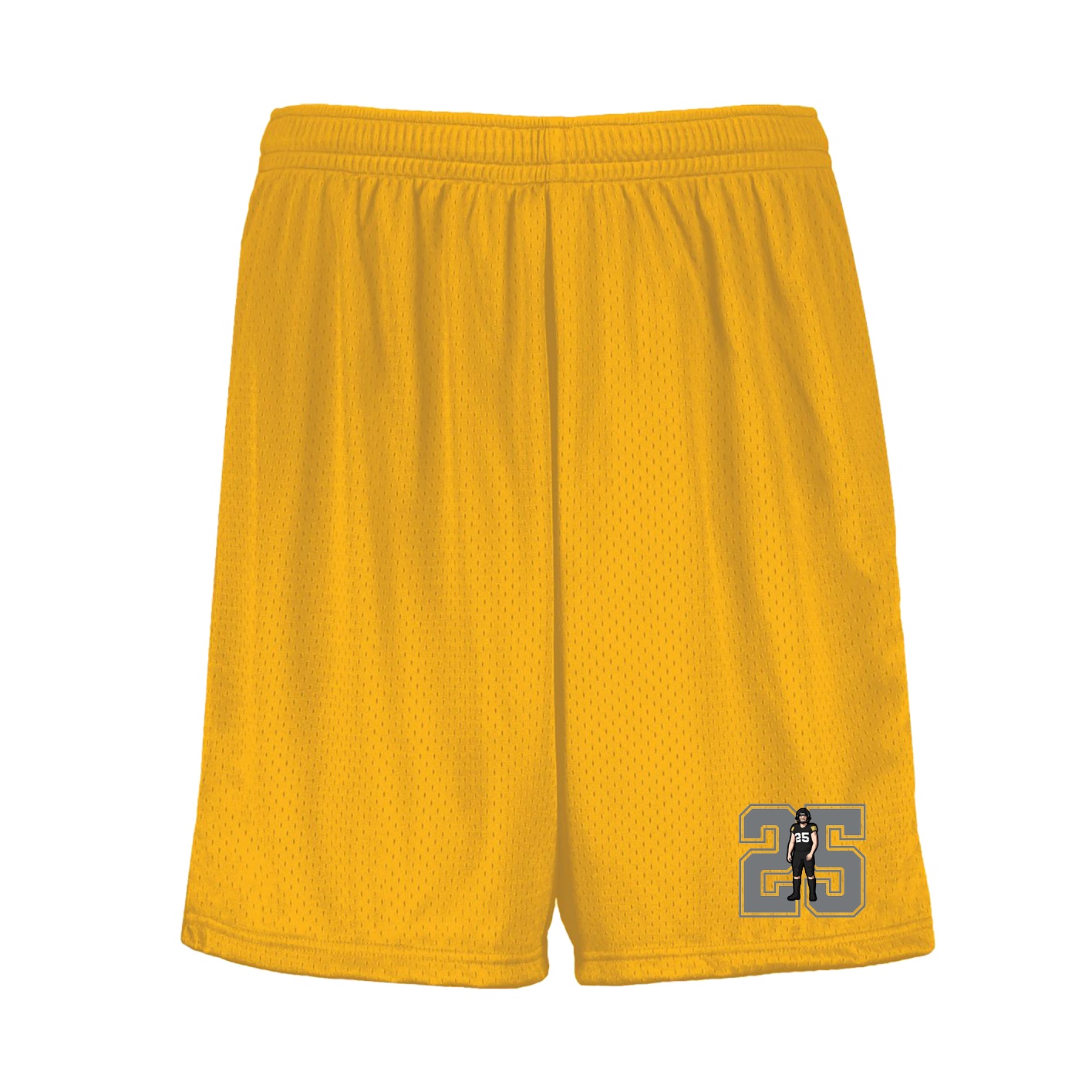 Shorts — Number in Gold