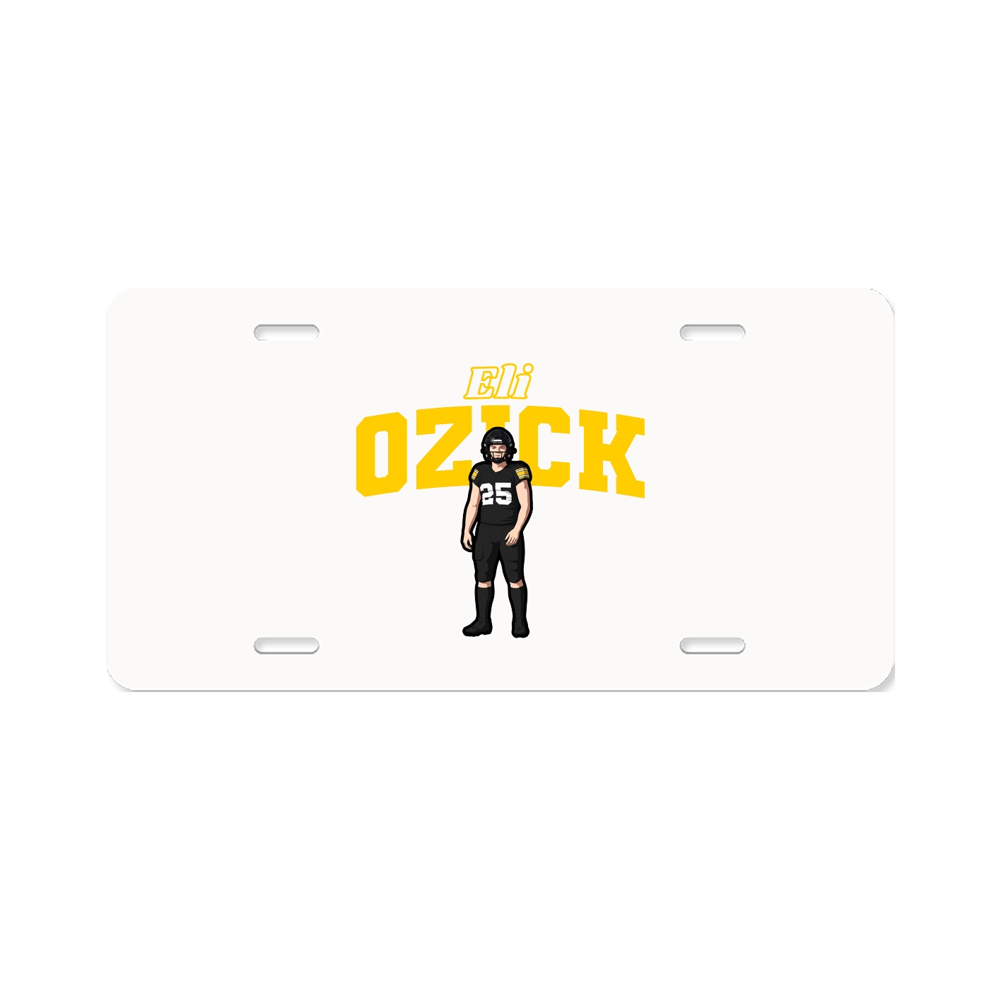 License Plate — Name Arch in Classic