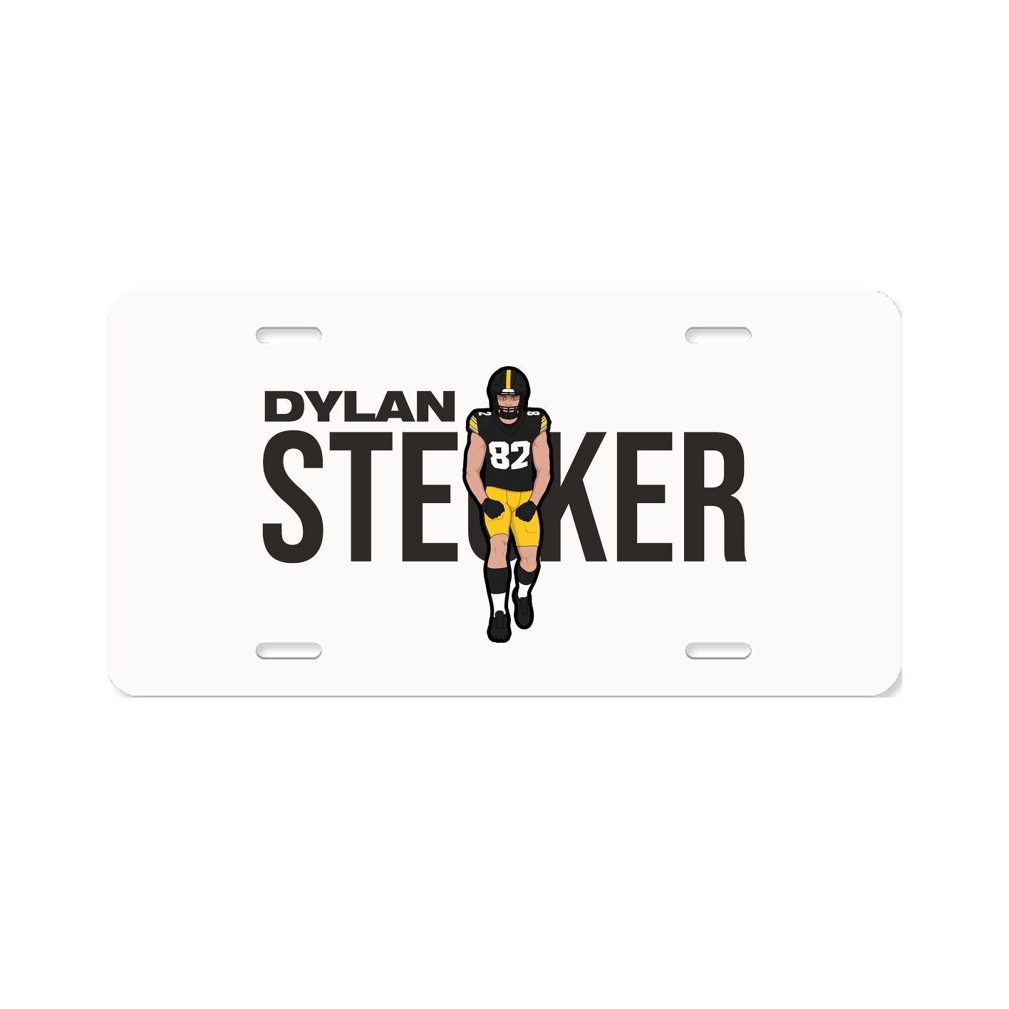 License Plate — Player Name in Classic