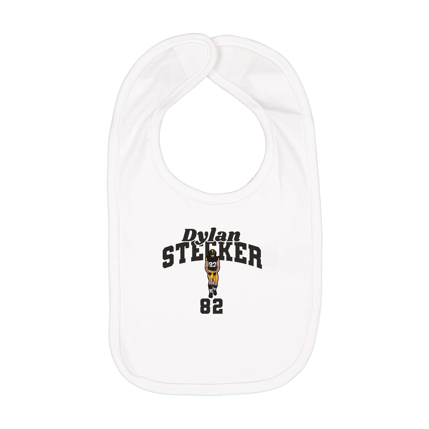 Infant Bib — Signature Arch in White