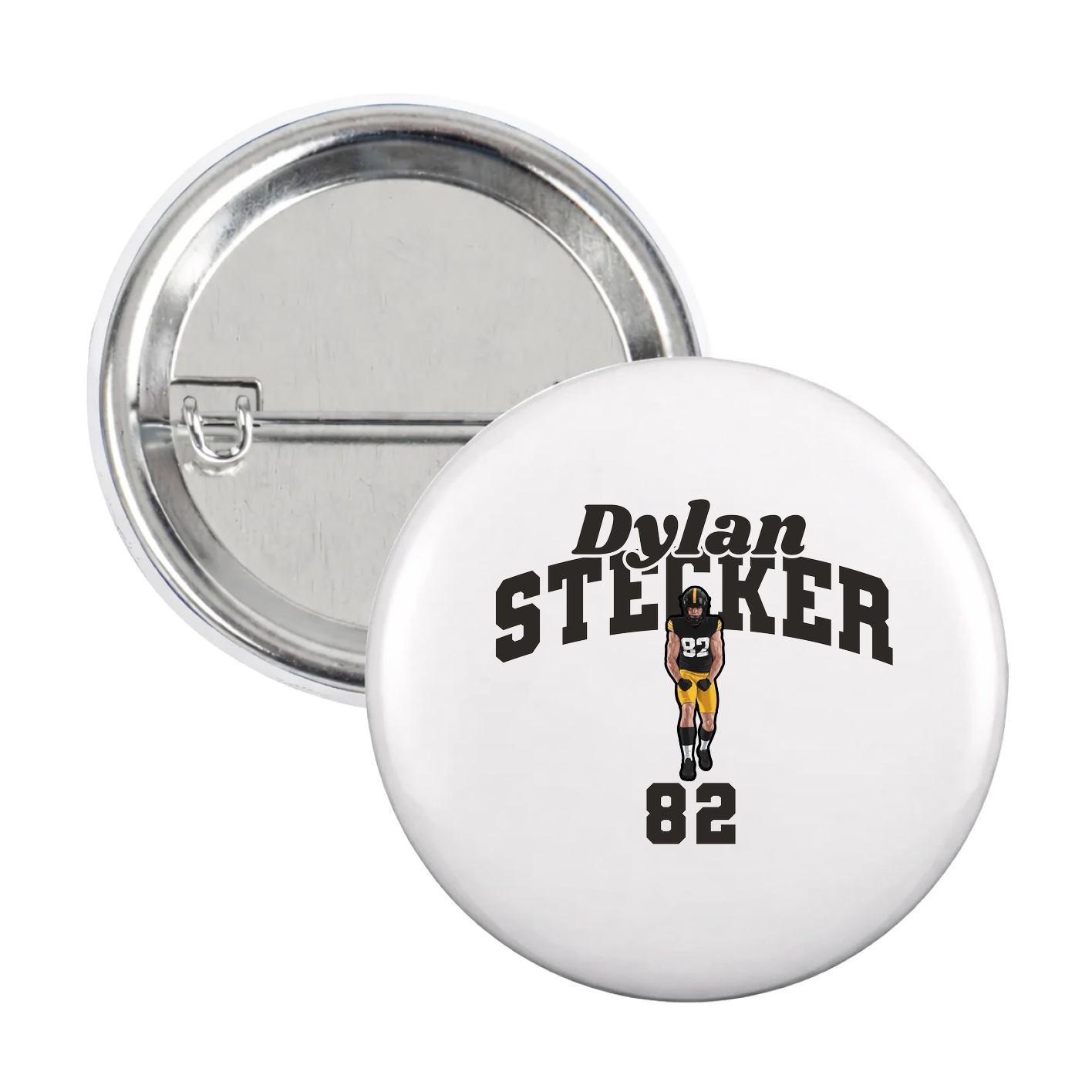 Game Day Button — Signature Arch in White