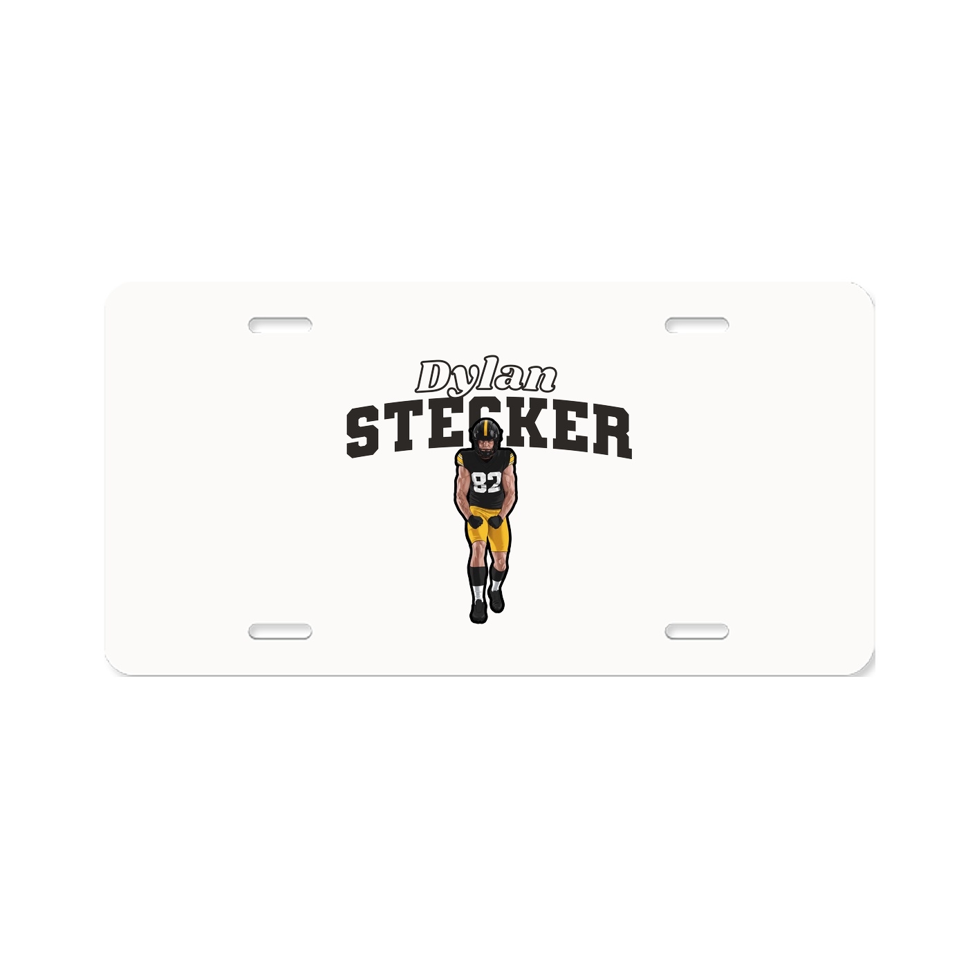 License Plate — Name Arch in Classic
