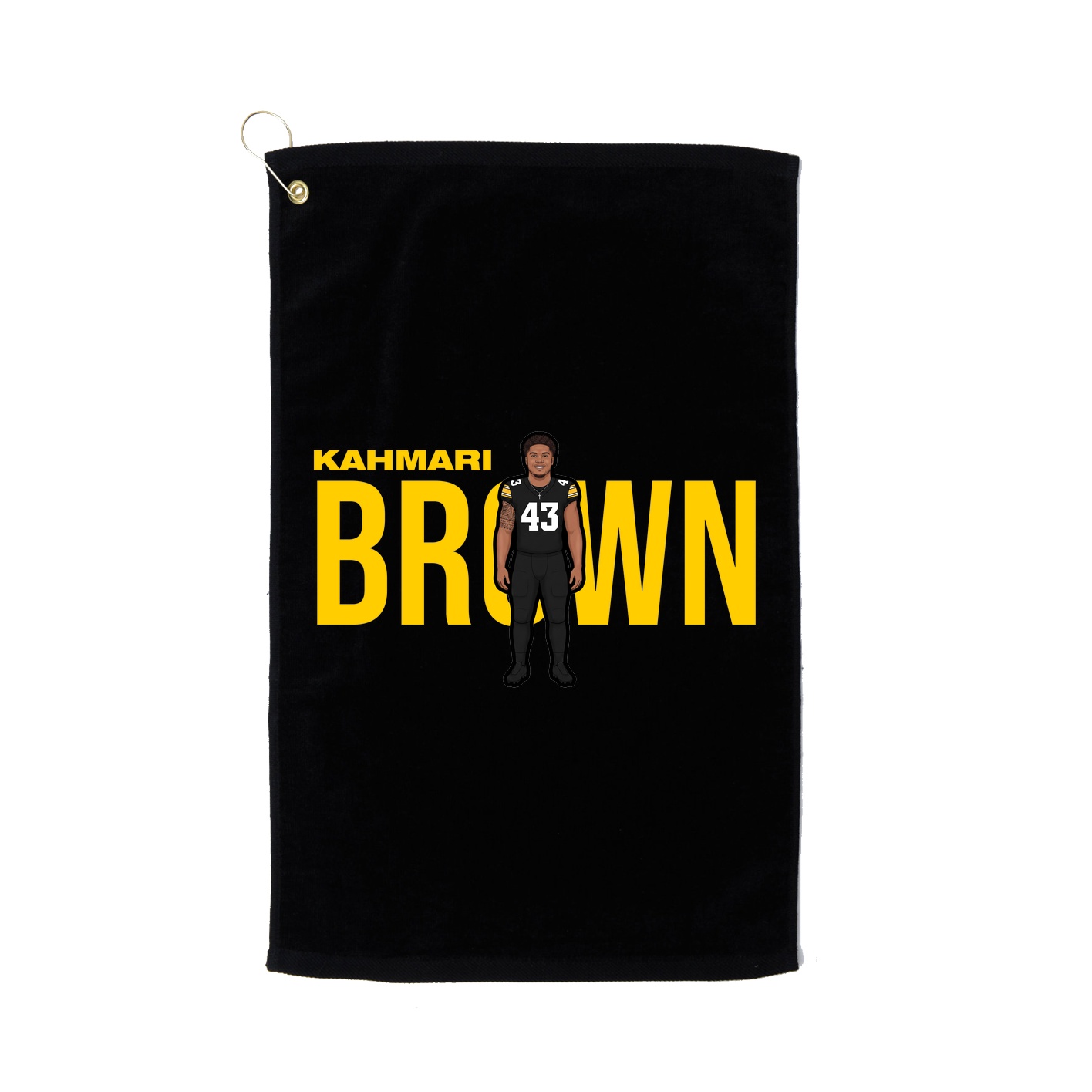 Golf Towel — Player Name in Black