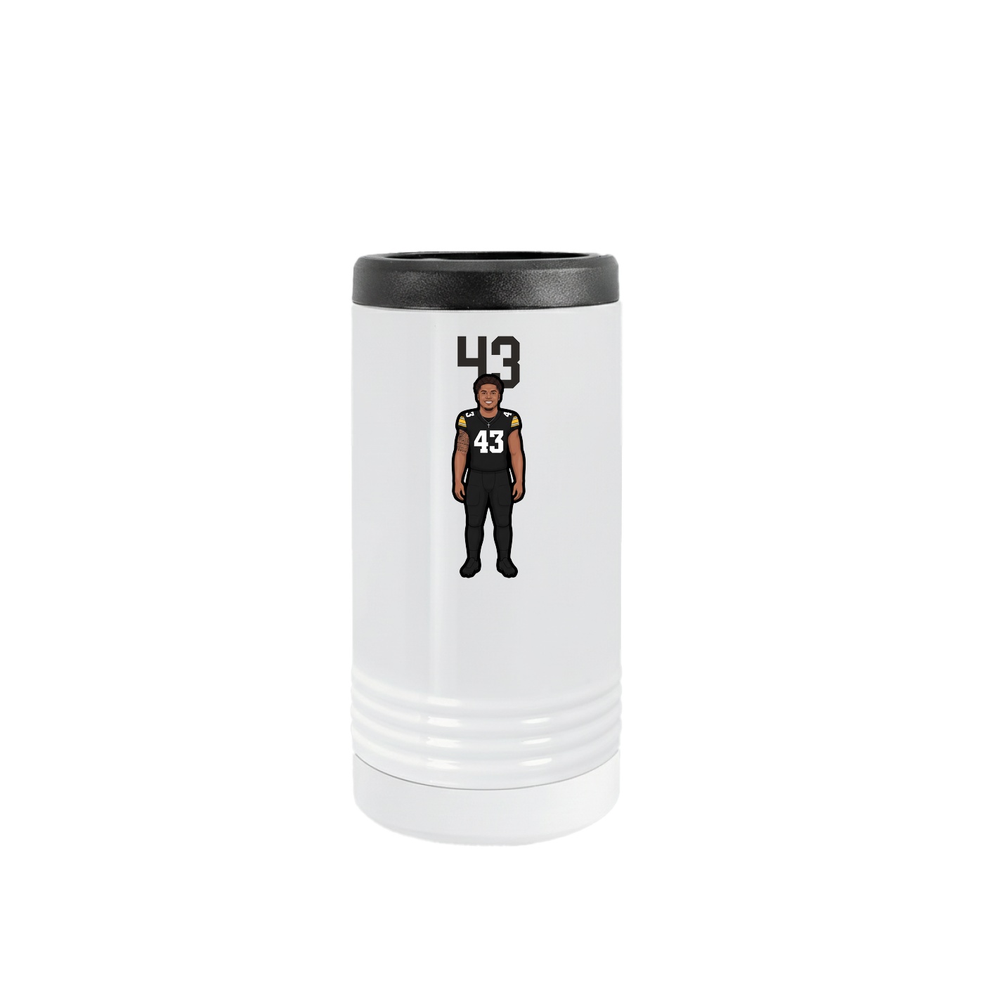Slim Beverage Holder — Number Top in White