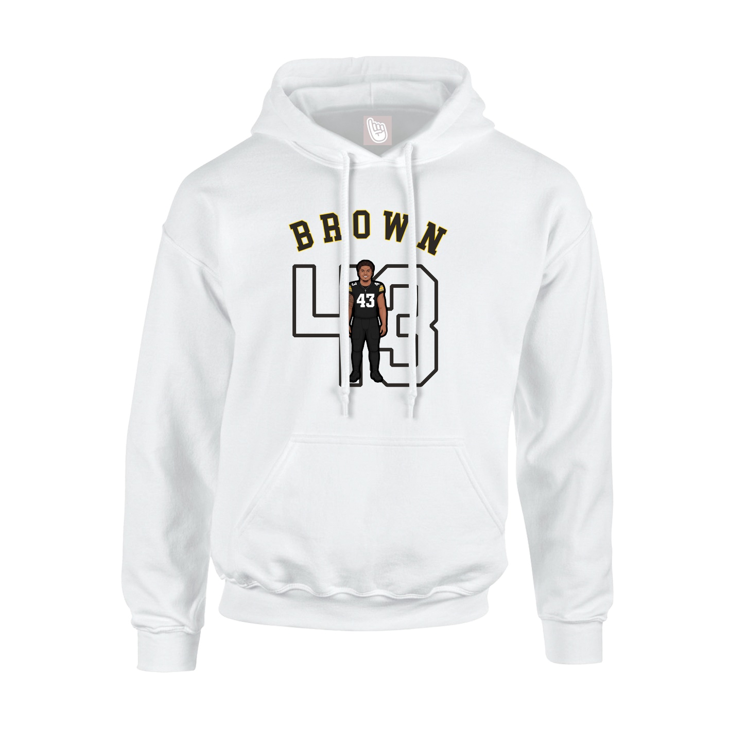 Youth Hoodie — Shirsey Arch in White
