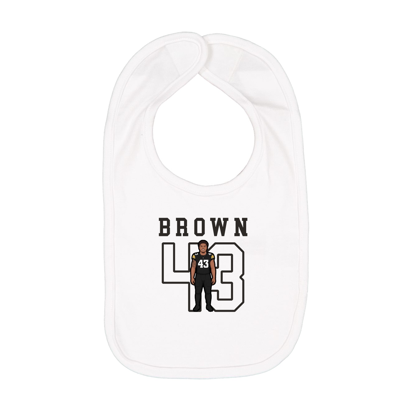 Infant Bib — Shirsey in White