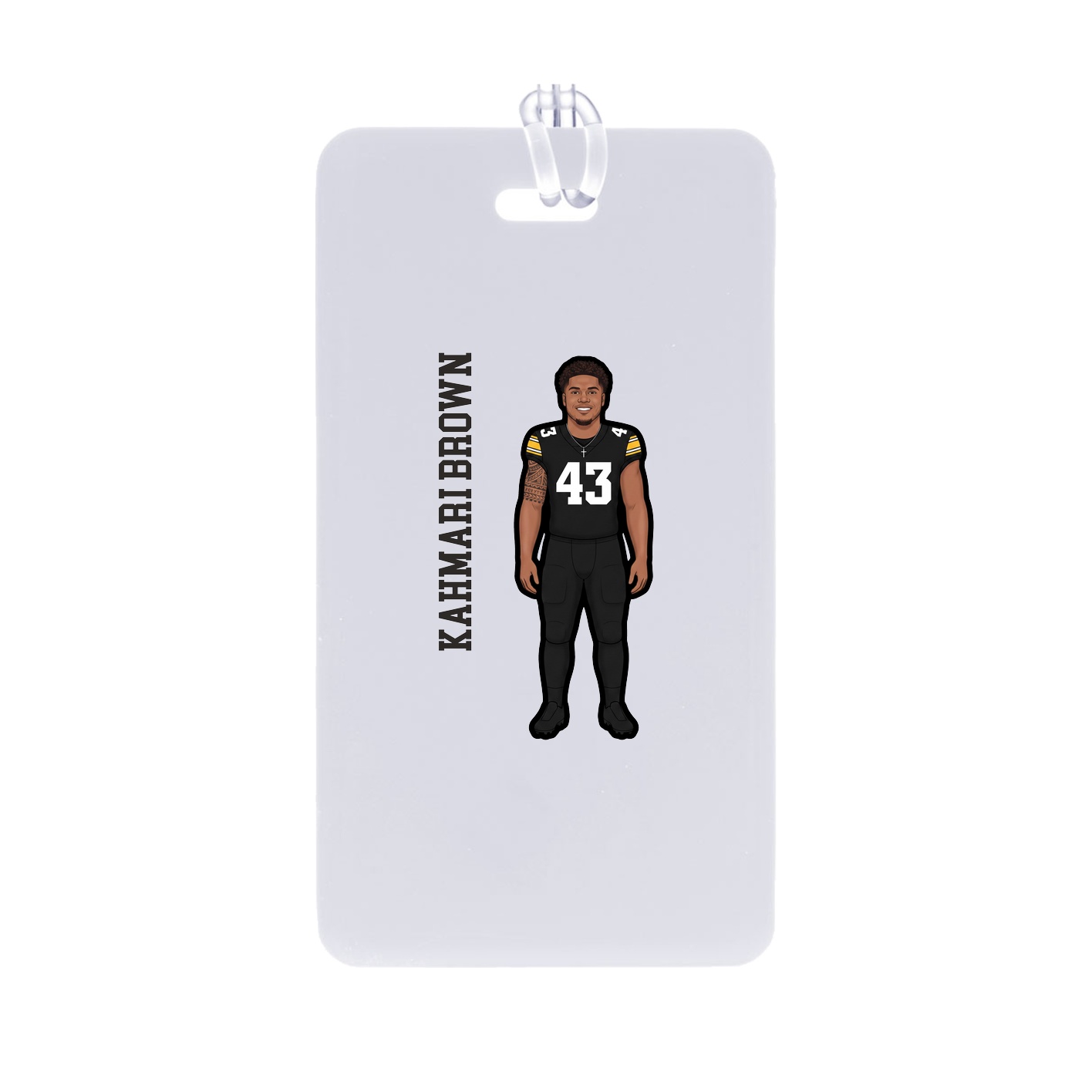 Bag Tag — Name Vertical in Classic