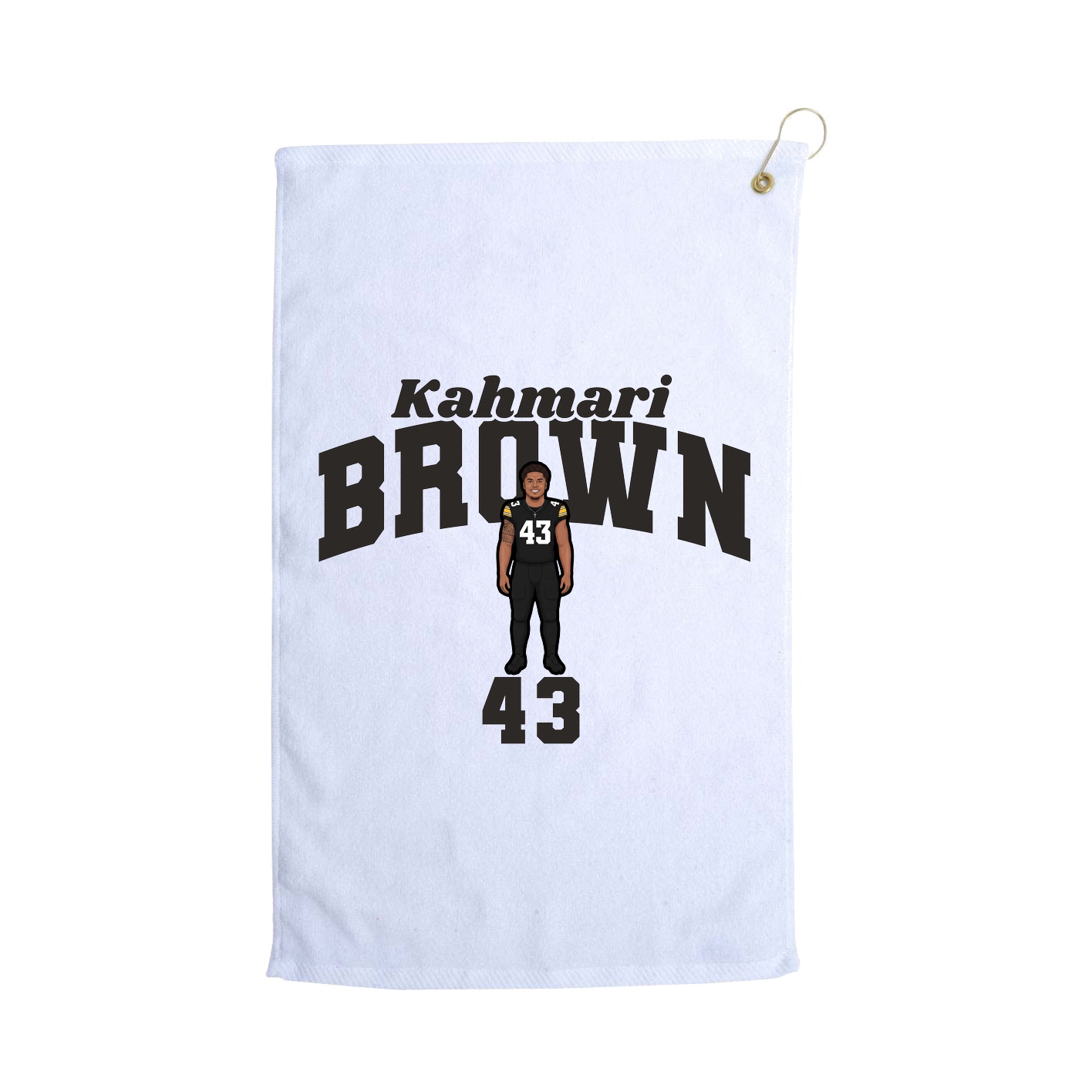 Golf Towel — Signature Arch in White