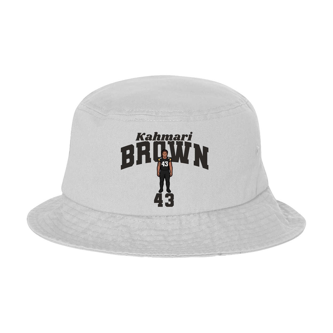 Bucket Cap — Signature Arch in White