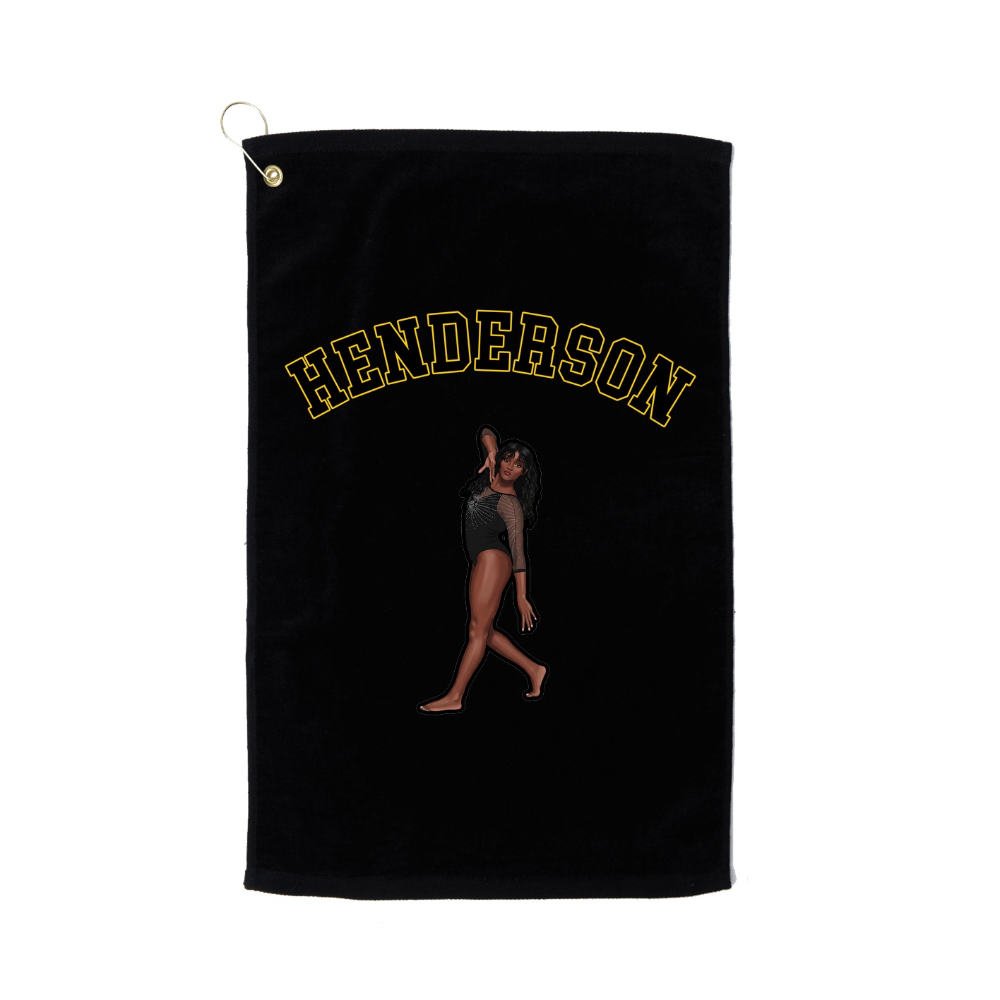 Golf Towel — Shirsey Arch in Black
