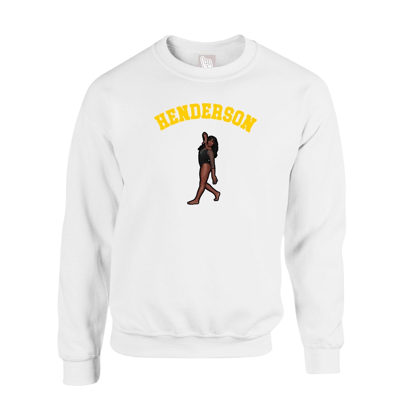 Fleece Crew — Shirsey Arch in White