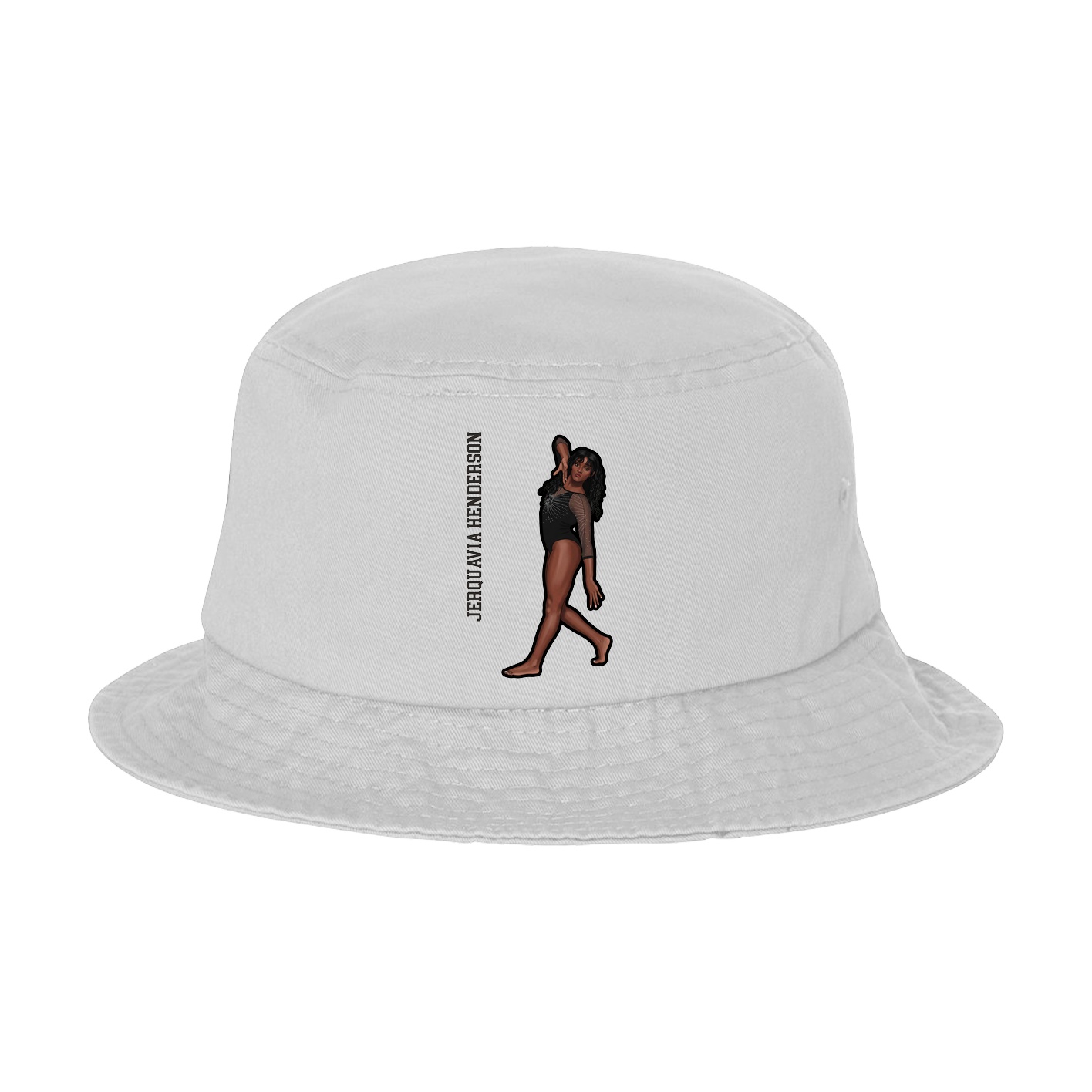 Bucket Cap — Name Vertical in White