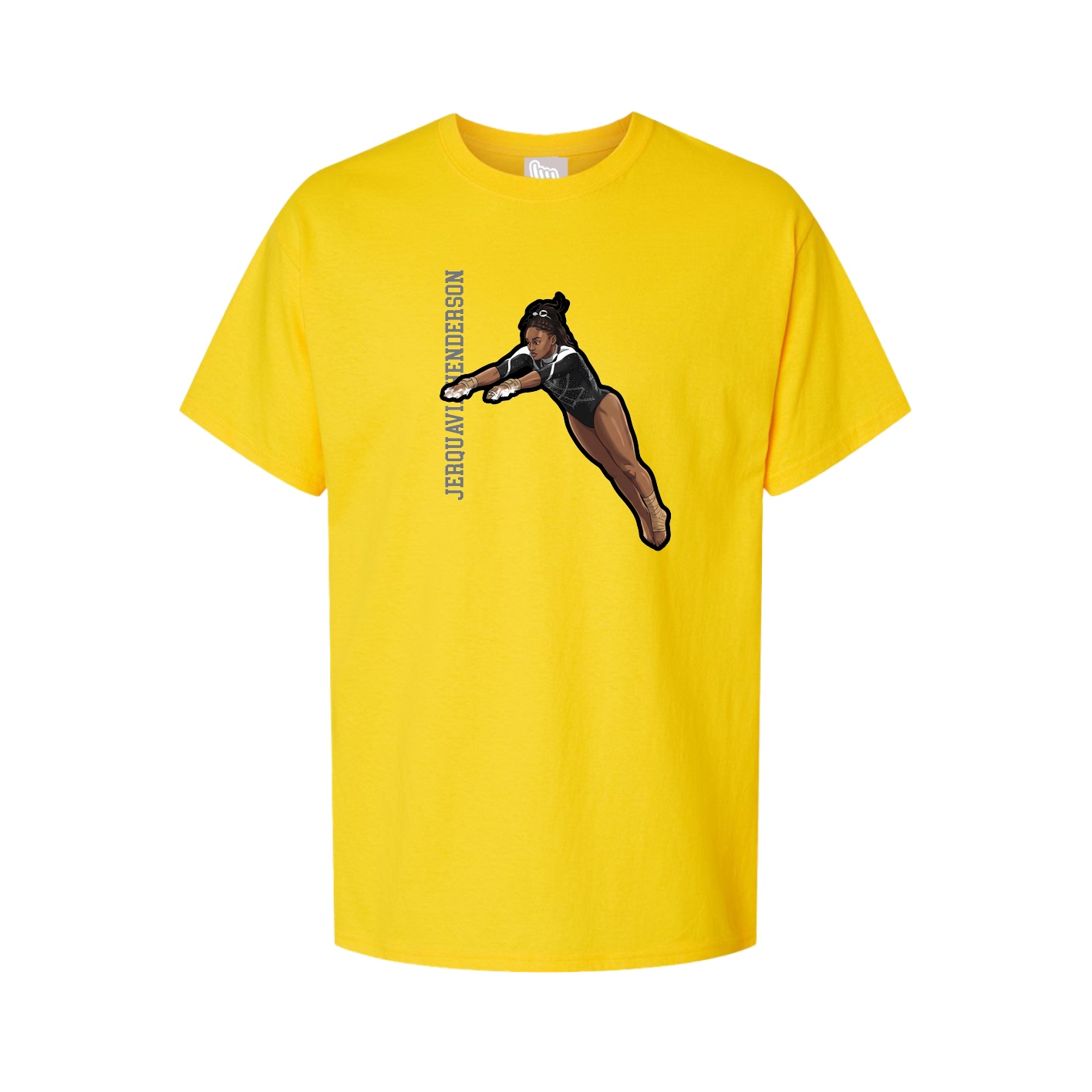 Tee — Name Vertical in Gold
