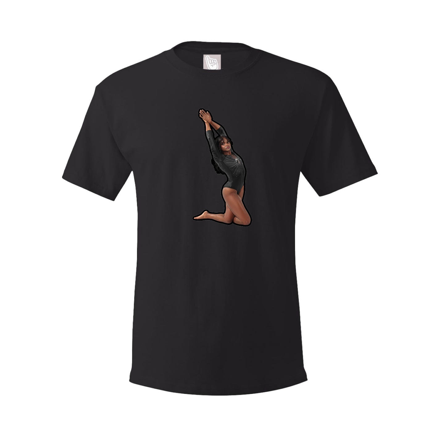 Tee — Name Vertical in Black