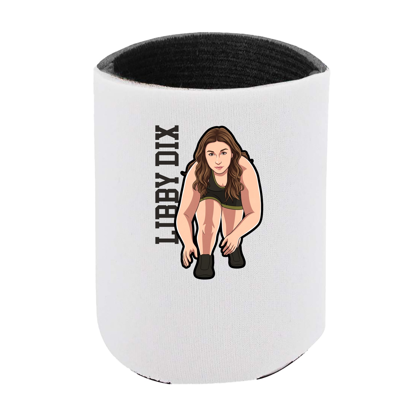 Can Holder — Name Vertical in White