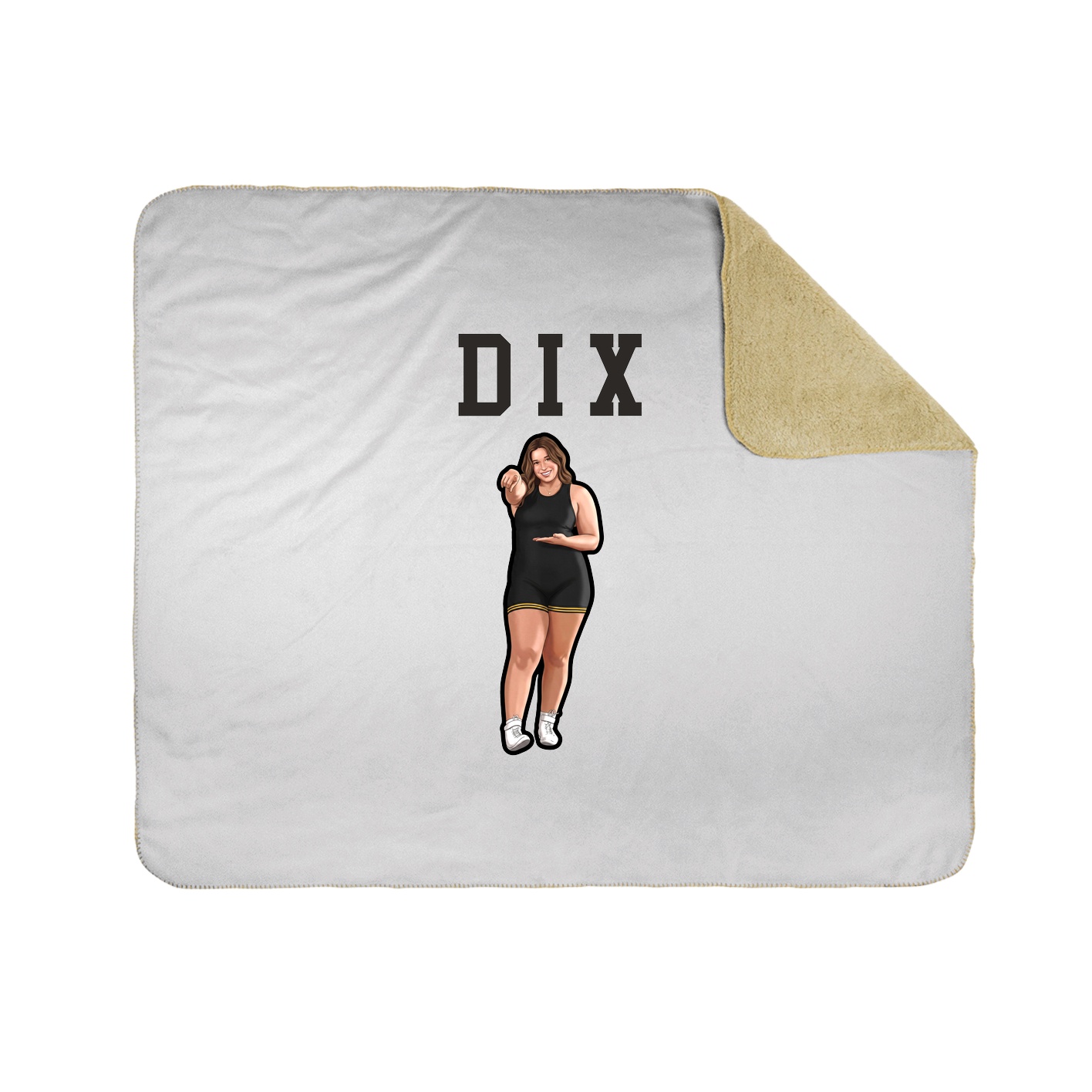 Throw Blanket — Shirsey in White