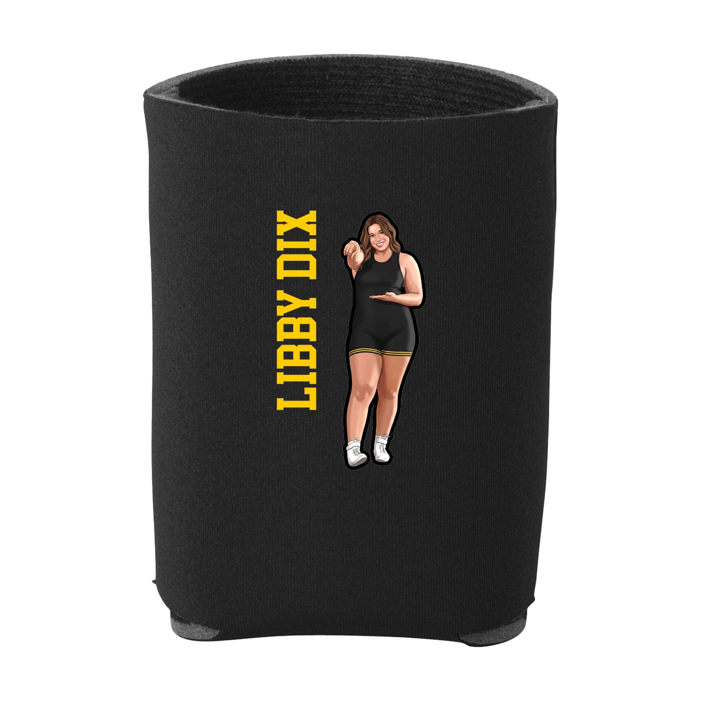 Can Holder — Name Vertical in Black