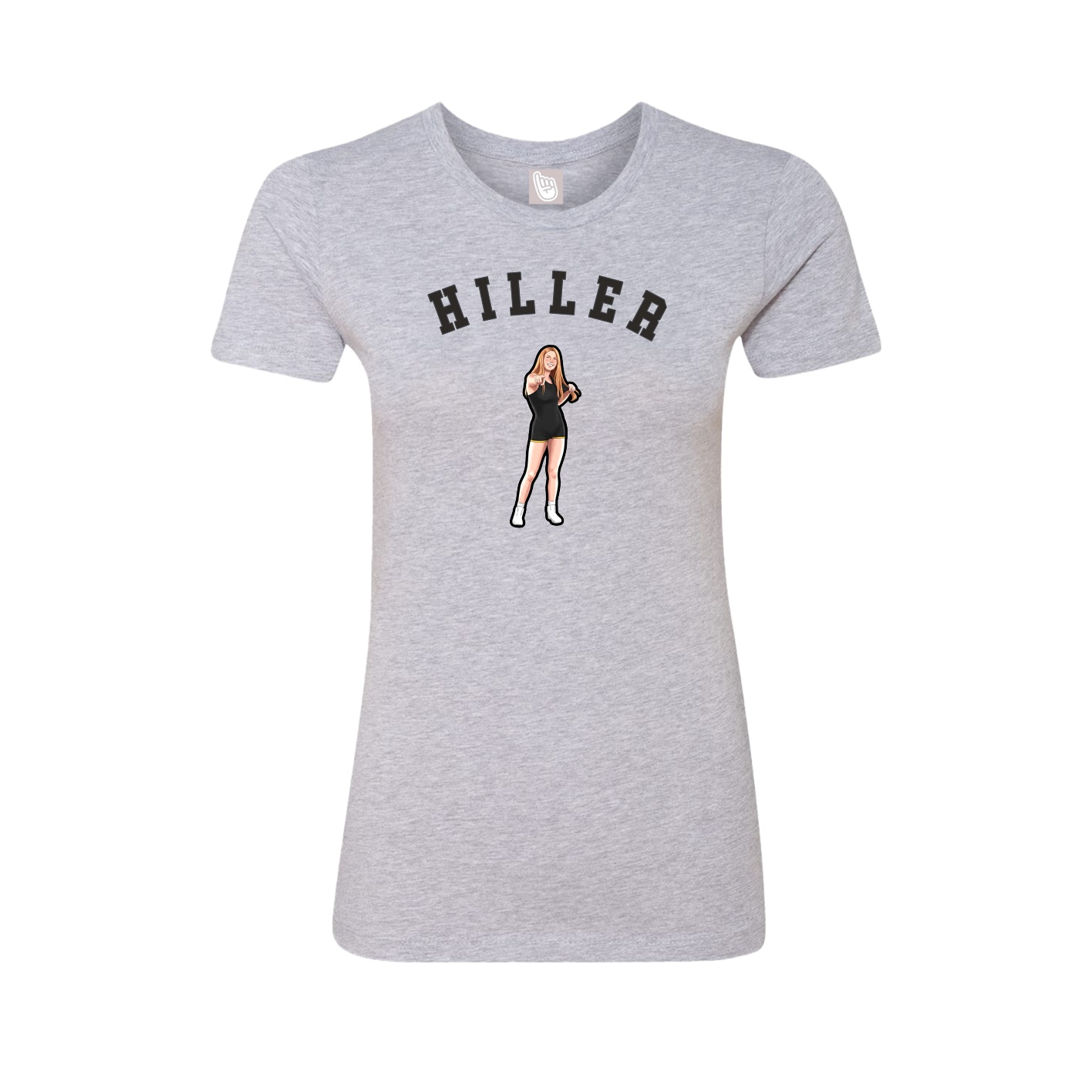 Fitted Women's Tee — Shirsey Arch in Grey
