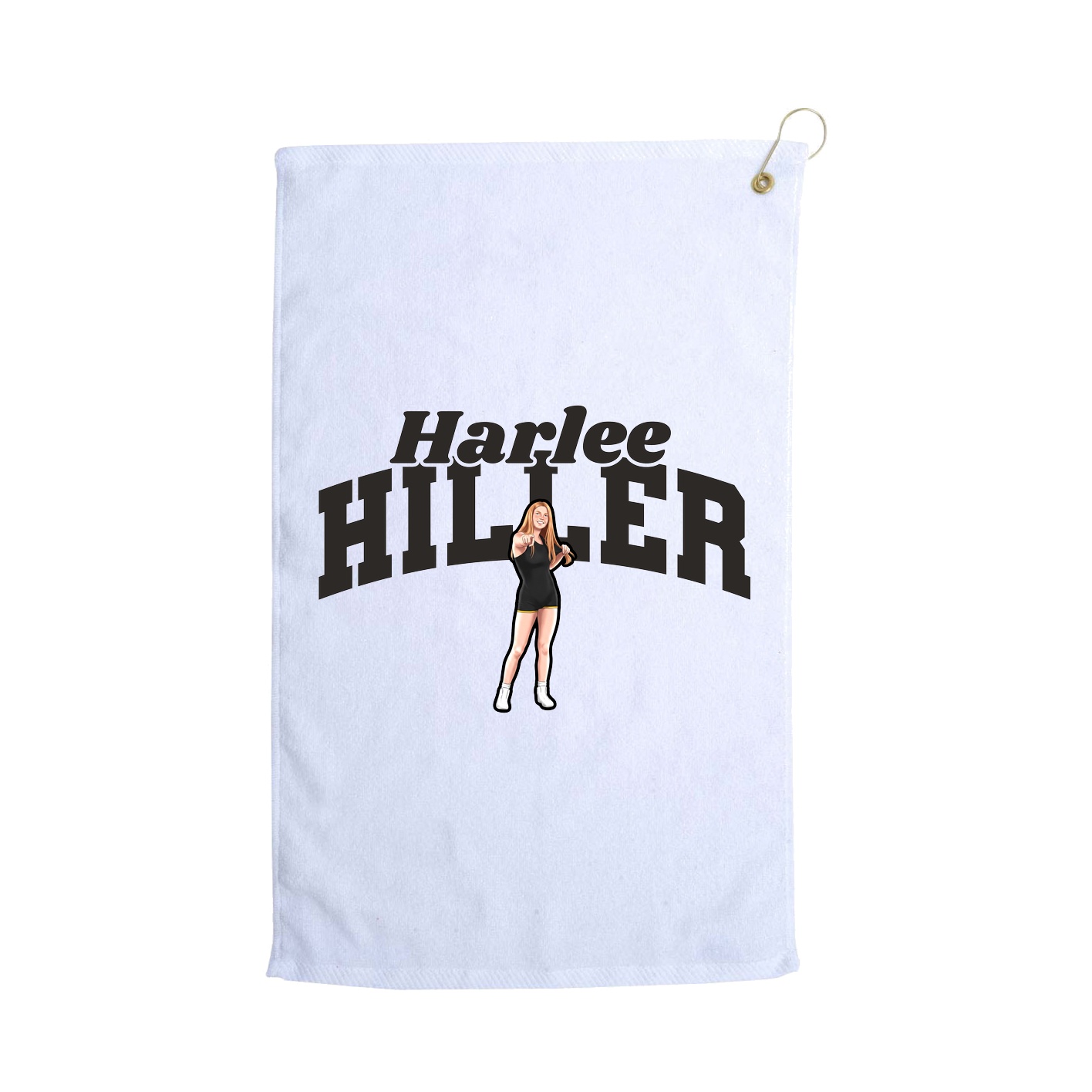 Golf Towel — Signature Arch in White