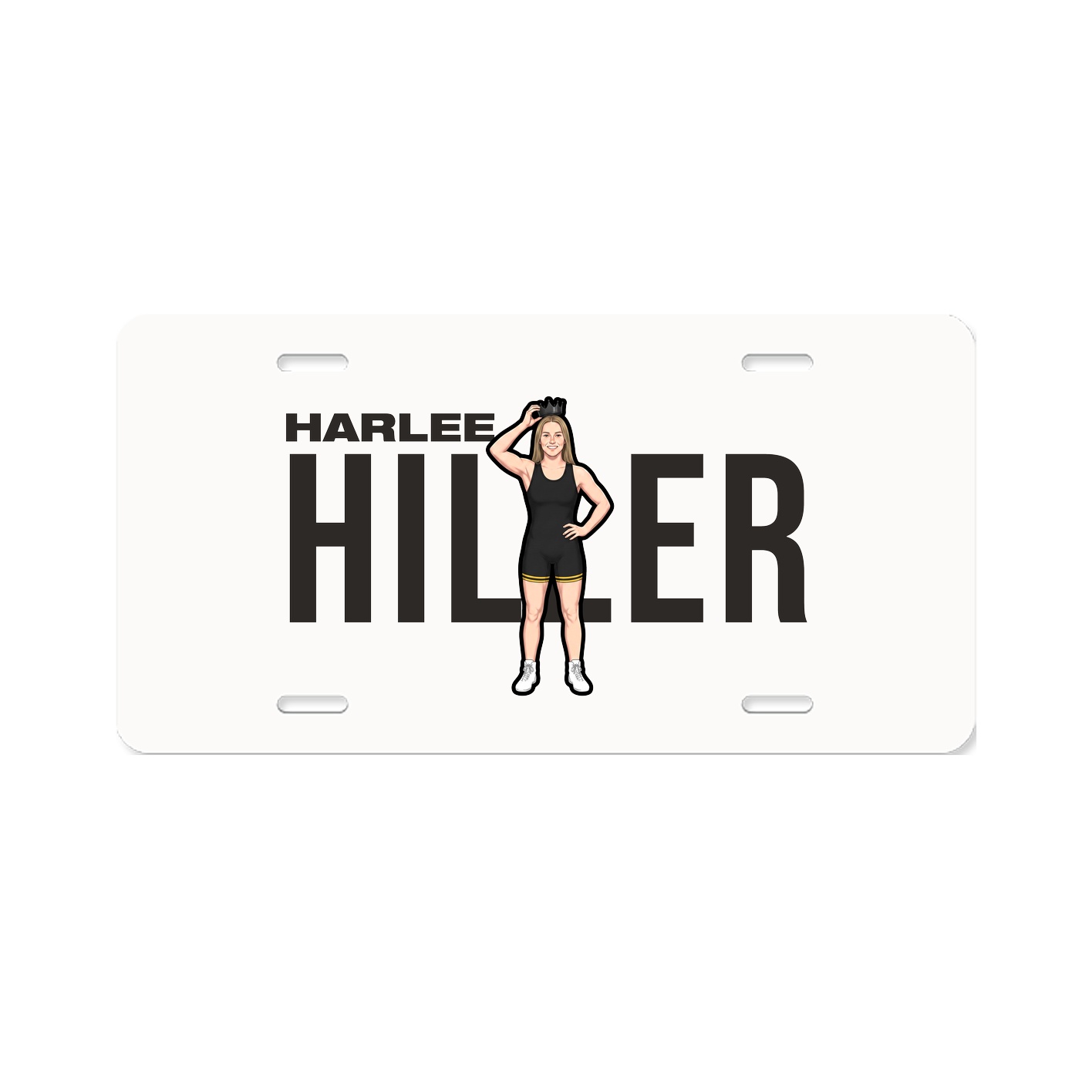 License Plate — Player Name in Classic
