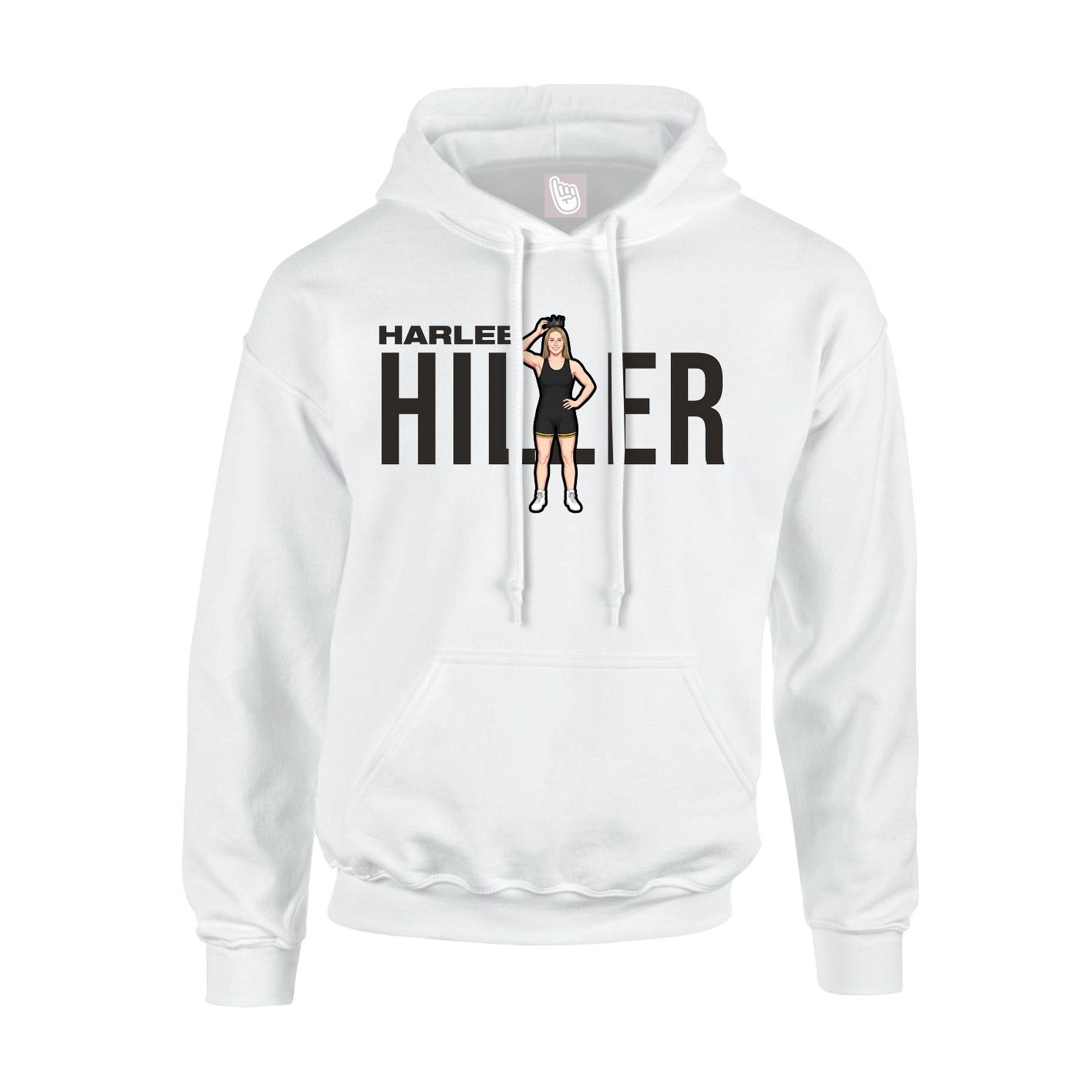 Youth Hoodie — Player Name in White