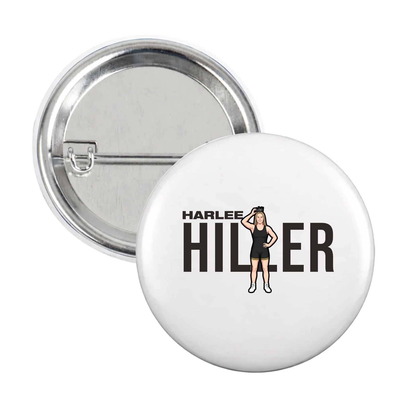 Game Day Button — Player Name in White